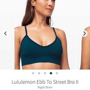 (2) Lululemon Ebb to Street Bra A/B Cup